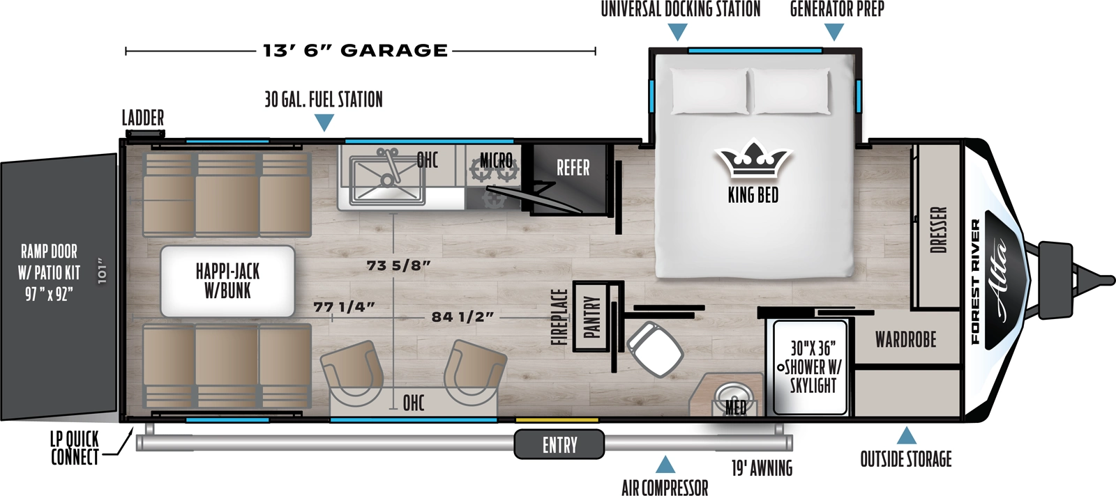 Alta 2400KTH Floorplan